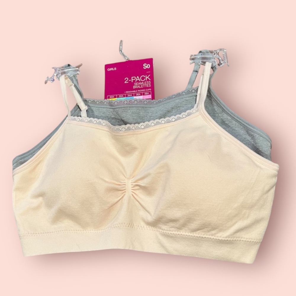 Girls Bralettes Size L (10/12) New